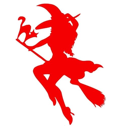 JIFENLI 15Cm Halloween Hexe Fliegt Auf Besen Auto Aufkleber Sonnencreme Und Wasserdichte Dekoration Außenteile Aufkleber Produkte Niedlich, Pvc JIFENLI 15Cm Halloween Hexe Fliegt Auf Besen Auto Aufkleber Sonnencreme Und Wasserdichte Dekoration Außenteile Aufkleber Produkte Niedlich, Pvc von JIFENLI