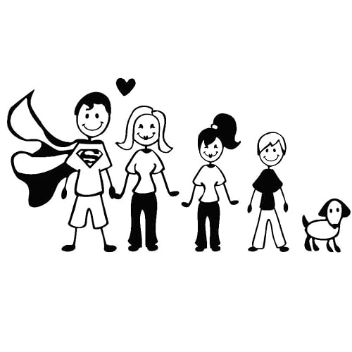 JIFENLI 24Cm Glückliche Familie Auto Aufkleber Auf Motorrad Aufkleber Produkte Aufkleber Zubehör Pvc Stilvoll, Sonnenschutz Und Wasserdicht Niedlich, JIFENLI 24Cm Glückliche Familie Auto Aufkleber Auf Motorrad Aufkleber Produkte Aufkleber Zubehör Pvc Stilvoll, Sonnenschutz Und Wasserdicht Niedlich, von JIFENLI