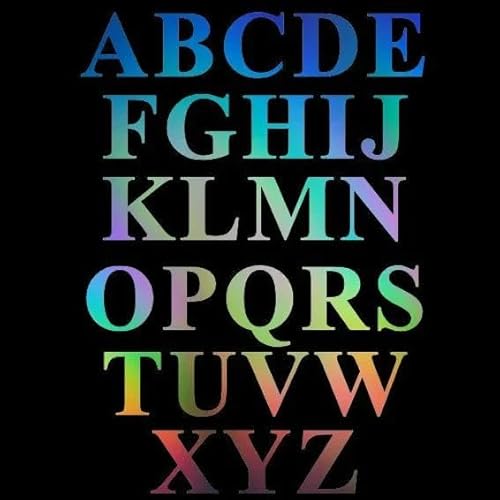 JIFENLI Auto Aufkleber Alphabet A Bis Z Muster Aufkleber Zubehör Heckscheibe Aufkleber Auf Motorrad Abdeckung Kratzer Produkte Pvc Stilvoll, JIFENLI Auto Aufkleber Alphabet A Bis Z Muster Aufkleber Zubehör Heckscheibe Aufkleber Auf Motorrad Abdeckung Kratzer Produkte Pvc Stilvoll, von JIFENLI