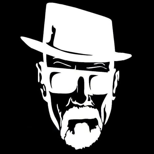 JIFENLI Autoaufkleber 12,8 cm * 16,9 cm Heisenberg Breaking Bad Lustiger Aufkleber Auto Aufkleber Schwarz/Silber Vinyl JIFENLI Autoaufkleber 12,8 cm * 16,9 cm Heisenberg Breaking Bad Lustiger Aufkleber Auto Aufkleber Schwarz/Silber Vinyl von JIFENLI