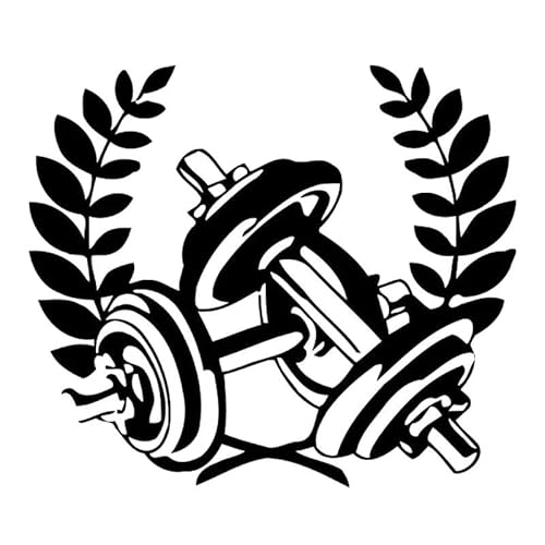JIFENLI Autoaufkleber 16,1 cm * 14 cm Fitness Body Building Mode Auto Styling Dekor Aufkleber Aufkleber Schwarz/Silber von JIFENLI