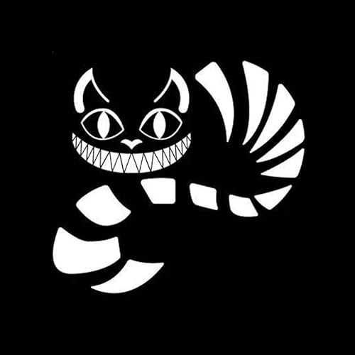 JIFENLI Autoaufkleber 16,5 * 15,3 CM Alice im Wunderland Grinsekatze Vinyl Aufkleber Auto Styling Mode Cartoon dekorative Aufkleber JIFENLI Autoaufkleber 16,5 * 15,3 CM Alice im Wunderland Grinsekatze Vinyl Aufkleber Auto Styling Mode Cartoon dekorative Aufkleber von JIFENLI