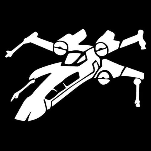 JIFENLI Autoaufkleber 16,7 x 10,9 cm X-Wing Fighter Persönlichkeit Heckscheibe Dekoration Auto Aufkleber von JIFENLI