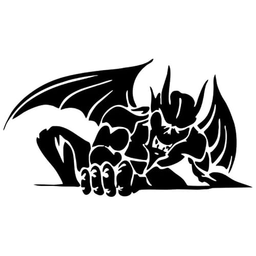 JIFENLI Autoaufkleber 18,8 cm * 10,4 cm Gargoyle Kreatur Monster Mode Auto-Styling Auto Aufkleber Schwarz/Silber JIFENLI Autoaufkleber 18,8 cm * 10,4 cm Gargoyle Kreatur Monster Mode Auto-Styling Auto Aufkleber Schwarz/Silber von JIFENLI