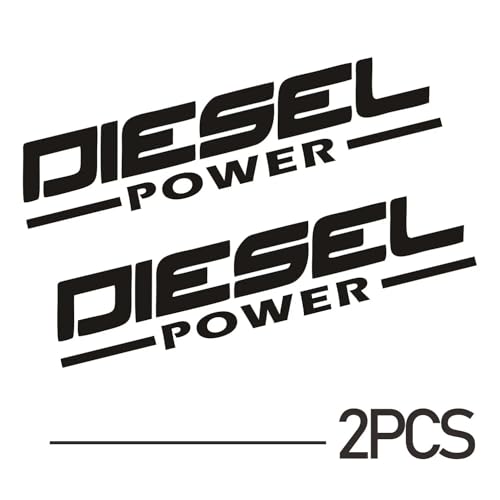 JIFENLI Kreativer Autoaufkleber Diesel Angetrieben Jdm Auto Aufkleber Dekorativer Kratzer Wasserdichter Aufkleber Auto Aufkleber, 20Cm von JIFENLI