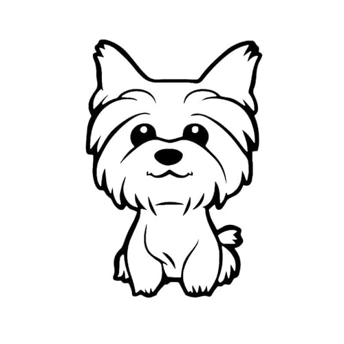 JIFENLI Yorkie Yorkshire Terrier Doggy Aufkleber Auf Motorrad Aufkleber Für Autoprodukte Niedliche Außenteile Zubehör Dekoration Pvc, JIFENLI Yorkie Yorkshire Terrier Doggy Aufkleber Auf Motorrad Aufkleber Für Autoprodukte Niedliche Außenteile Zubehör Dekoration Pvc, von JIFENLI