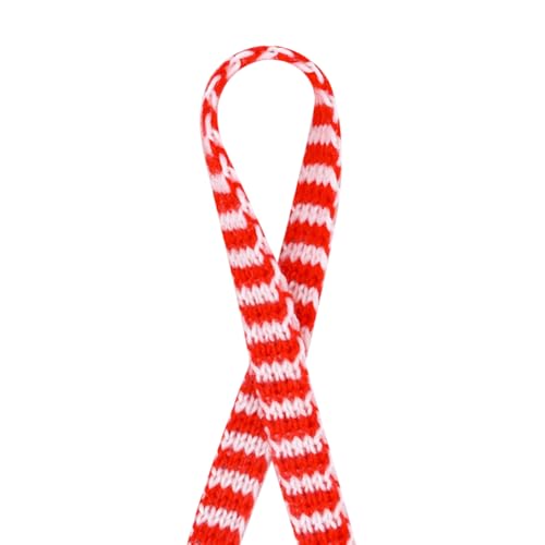JIHUOO 3 Meter Weihnachts-Strickband, Weihnachtsstrickband, Garn, Geschenkverpackung, Urlaub, dekoratives Band, handgefertigtes Bastelband, Weihnachtsbaumschmuck, Rot / Weiß JIHUOO 3 Meter Weihnachts-Strickband, Weihnachtsstrickband, Garn, Geschenkverpackung, Urlaub, dekoratives Band, handgefertigtes Bastelband, Weihnachtsbaumschmuck, Rot / Weiß von JIHUOO