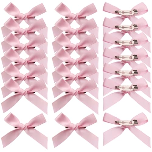 30 Stück Sicherheitsnadeln mit Schleife, Brosche, Mini-Bastelschleifen, niedliche Charm-Anstecknadeln, dekorative Kleidungsnadeln, elegante Brosche, Hut, Socke, Rock, Pins für Damen, Rosa 30 Stück Sicherheitsnadeln mit Schleife, Brosche, Mini-Bastelschleifen, niedliche Charm-Anstecknadeln, dekorative Kleidungsnadeln, elegante Brosche, Hut, Socke, Rock, Pins für Damen, Rosa von JIHUOO