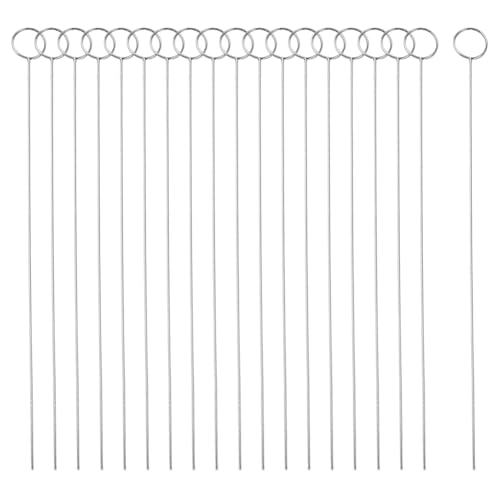 JIHUOO Tischkartenhalter aus Metalldraht, Blumenarrangement, Blumenarrangement, Bilderhalter, Clips, Tischkartenhalter, Ständer, Büro, Memo-Halter, Silber, 30 Stück von JIHUOO