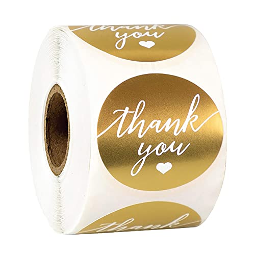 JIHUOO 500 Pcs 38mm Danke Aufkleber Rund Thank You Goldene Aufkleber Aufkleber Etiketten Selbstklebend Rund Geschenksticker Aufkleber Selbstgemacht Rolle JIHUOO 500 Pcs 38mm Danke Aufkleber Rund Thank You Goldene Aufkleber Aufkleber Etiketten Selbstklebend Rund Geschenksticker Aufkleber Selbstgemacht Rolle von JIHUOO