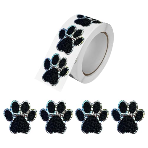 500 Stück 2,5 cm Glitzerpfotenabdruck-Aufkleber, niedliche Katzenpfoten-Aufkleber, Hundepfotenabdruck, holografische Laptop-Aufkleber, Umschlag-Versiegelungsaufkleber, Kartenherstellung, Aufkleber, 500 Stück 2,5 cm Glitzerpfotenabdruck-Aufkleber, niedliche Katzenpfoten-Aufkleber, Hundepfotenabdruck, holografische Laptop-Aufkleber, Umschlag-Versiegelungsaufkleber, Kartenherstellung, Aufkleber, von JIHUOO