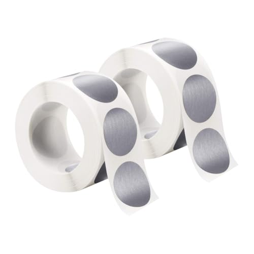 600 Stück 2,5 cm kleine Rubbel-Aufkleber, zum Abkratzen, Aufkleber, silberfarben, runde Etiketten, Kreis, Farbkodierung, Aufkleber für Büro, Schule, Spiele 600 Stück 2,5 cm kleine Rubbel-Aufkleber, zum Abkratzen, Aufkleber, silberfarben, runde Etiketten, Kreis, Farbkodierung, Aufkleber für Büro, Schule, Spiele von JIHUOO