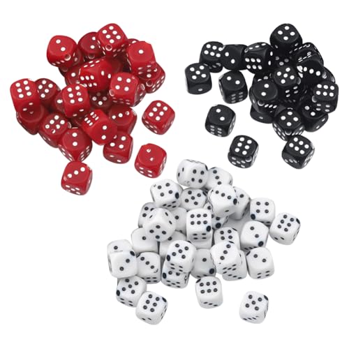 90 Stück 10 mm Acryl-Würfelperlen, rot, schwarz, weiß, Würfelperlen, Schmuckherstellung, Perlen, Armband, Abstandshalter, Ohrringe, Anhänger, Schlüsselanhänger, Würfel, Bastelperlen für Armband, 90 Stück 10 mm Acryl-Würfelperlen, rot, schwarz, weiß, Würfelperlen, Schmuckherstellung, Perlen, Armband, Abstandshalter, Ohrringe, Anhänger, Schlüsselanhänger, Würfel, Bastelperlen für Armband, von JIHUOO