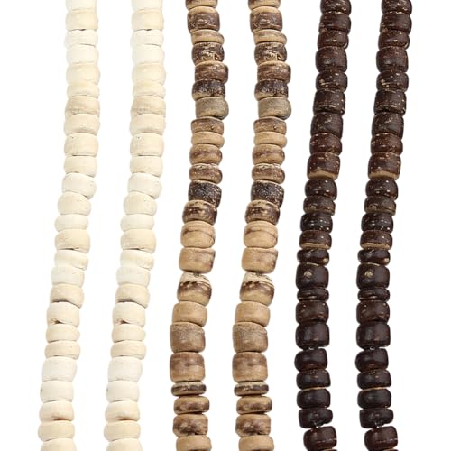 Ca. 660 Stück 5 mm Kokosnussschalen-Rondelle-Perlen, flache runde Abstandshalter, rustikales Holz, Heishi-Perlen, Abstandhalter, Holzscheiben-Charms, Boho-Zopf, Haarschmuck, Schmuckherstellungszubehör Ca. 660 Stück 5 mm Kokosnussschalen-Rondelle-Perlen, flache runde Abstandshalter, rustikales Holz, Heishi-Perlen, Abstandhalter, Holzscheiben-Charms, Boho-Zopf, Haarschmuck, Schmuckherstellungszubehör von JIHUOO