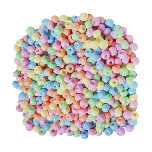 Glasperlen, kleine runde Perlen, bunt, Freundschaftsarmband, kleine Schmuckherstellung, Perlen, für Halsketten, Ohrringe, Ringe, bunt, 4 mm, 800 Stück Glasperlen, kleine runde Perlen, bunt, Freundschaftsarmband, kleine Schmuckherstellung, Perlen, für Halsketten, Ohrringe, Ringe, bunt, 4 mm, 800 Stück von JIHUOO