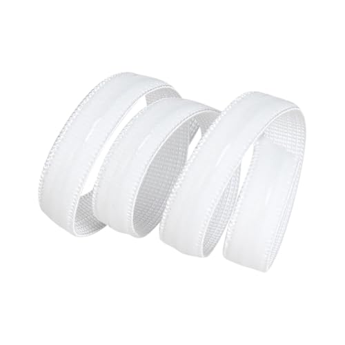 JIHUOO 1 cm x 20 Yards Silikon Grip Elastisches Band Stoff Silikon Gripper Tape Rutschfestes Nähen Elastische Perückenherstellung Bänder Stretch Stoffband Dehnbares Kleidungsband für DIY Kleidung von JIHUOO