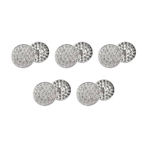 JIHUOO 10 Stück 15 mm silberne Kristall-Strass-Knöpfe rund zum Aufnähen auf Strass-Knöpfe Handwerk Schaftknöpfe Kleidung Verzierungen Knöpfe Fancy Mantel Knöpfe Hochzeitskleid Knöpfe JIHUOO 10 Stück 15 mm silberne Kristall-Strass-Knöpfe rund zum Aufnähen auf Strass-Knöpfe Handwerk Schaftknöpfe Kleidung Verzierungen Knöpfe Fancy Mantel Knöpfe Hochzeitskleid Knöpfe von JIHUOO
