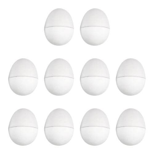 JIHUOO 10 Stück große leere Ostereier, befüllbar, Pappmaché, Ostereier, bemalbar, Basteln, Ostereier, Ostereier, Ostereier, Osterthema, Partygeschenke JIHUOO 10 Stück große leere Ostereier, befüllbar, Pappmaché, Ostereier, bemalbar, Basteln, Ostereier, Ostereier, Ostereier, Osterthema, Partygeschenke von JIHUOO
