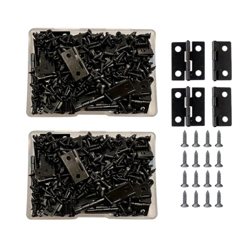 JIHUOO 100 Stück 15 x 18 mm kleine Metallscharniere für Holzkisten, Mini-Handwerksscharniere, Holz, Schmuckschatulle, Scharniere, Bilderrahmen, Schrank, Schublade, Stoßscharniere, Hardware mit 400 JIHUOO 100 Stück 15 x 18 mm kleine Metallscharniere für Holzkisten, Mini-Handwerksscharniere, Holz, Schmuckschatulle, Scharniere, Bilderrahmen, Schrank, Schublade, Stoßscharniere, Hardware mit 400 von JIHUOO