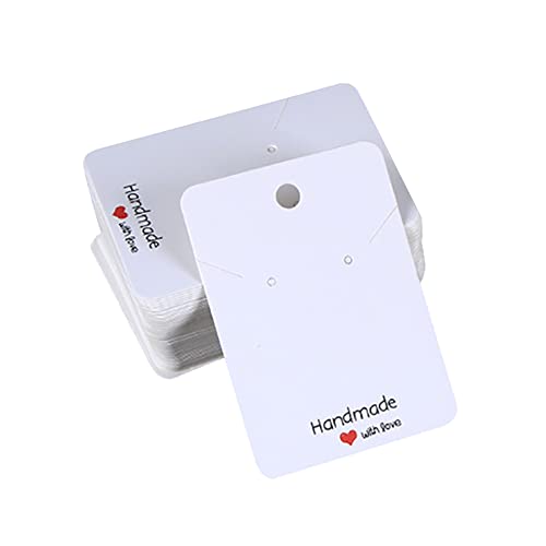 JIHUOO 100 Stück 5 x 7cm Ohrringkarten Ohrring Display Karten Halskette Display Karten Schmuck Display Karten für Ohrstecker Ohrringe Halskette Weiß JIHUOO 100 Stück 5 x 7cm Ohrringkarten Ohrring Display Karten Halskette Display Karten Schmuck Display Karten für Ohrstecker Ohrringe Halskette Weiß von JIHUOO