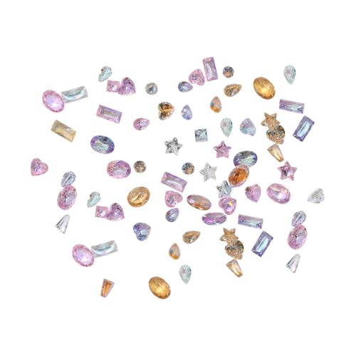 JIHUOO 100 Stück bunte Zirkon-Nagel-Strasssteine, Mini-Kristall-Strasssteine, Stern, Herz, Nagelkunst, Edelsteine, Charms, verschiedene Formen, Basteln, Nagel-Edelsteine, Fingernagel-Diamanten JIHUOO 100 Stück bunte Zirkon-Nagel-Strasssteine, Mini-Kristall-Strasssteine, Stern, Herz, Nagelkunst, Edelsteine, Charms, verschiedene Formen, Basteln, Nagel-Edelsteine, Fingernagel-Diamanten von JIHUOO