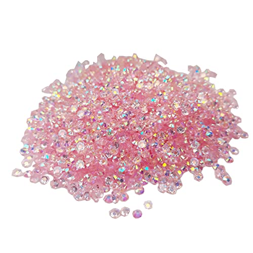 JIHUOO 10000 Stücke Harz Nägel Strasssteine Glitzersteine Schmucksteine Nagel Steine Strass für Kleidung Schuhe Taschen Rosa von JIHUOO