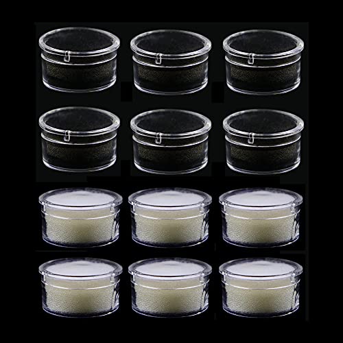 JIHUOO 12 Stück Mini Kunststoff Schmuckschatullen Lose Edelstein Display Box Kleine Runde Aufbewahrungsbehälter für Edelsteine Münzen JIHUOO 12 Stück Mini Kunststoff Schmuckschatullen Lose Edelstein Display Box Kleine Runde Aufbewahrungsbehälter für Edelsteine Münzen von JIHUOO