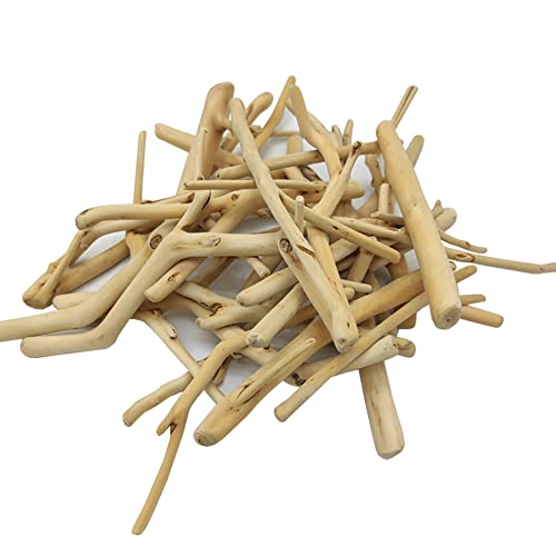 JIHUOO 125g Treibholz Treibholzstücke Holzstücke Schwemmholz Aquarium Holz Ornamente Holzstäbchen für Handwerk Basteln B von JIHUOO