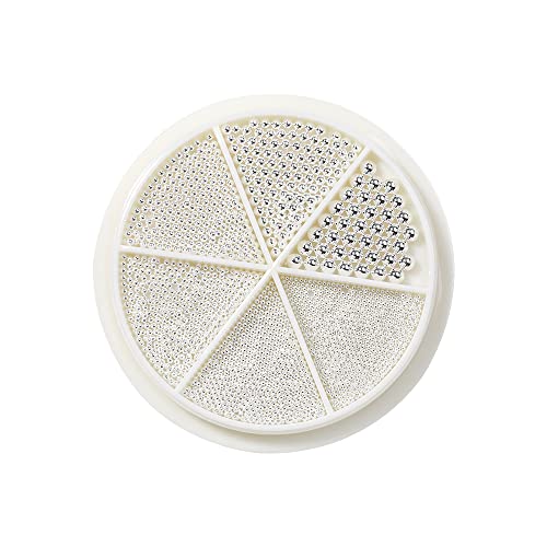 JIHUOO 2 Boxen 3D Mini Nagel Kaviar Gemischte Größe Nagel Deko Perlen Kleine Nagel Steine Nail Art Strasssteine Nageldesign Zubehör Silber JIHUOO 2 Boxen 3D Mini Nagel Kaviar Gemischte Größe Nagel Deko Perlen Kleine Nagel Steine Nail Art Strasssteine Nageldesign Zubehör Silber von JIHUOO