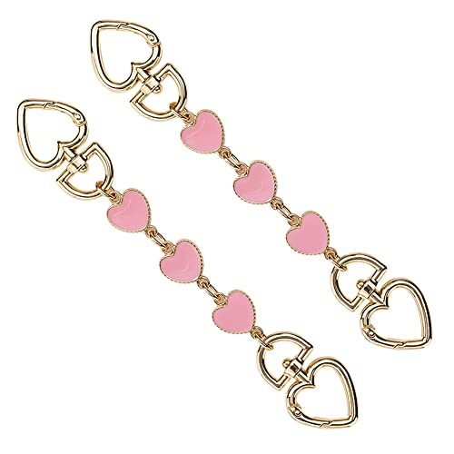 JIHUOO 2 Stück Herz Taschen Verlängerungskette Geldbörse Verlängerungsriemen Charms Dekoratives Zubehör Ersatzzubehör für Handtaschen Rosa JIHUOO 2 Stück Herz Taschen Verlängerungskette Geldbörse Verlängerungsriemen Charms Dekoratives Zubehör Ersatzzubehör für Handtaschen Rosa von JIHUOO