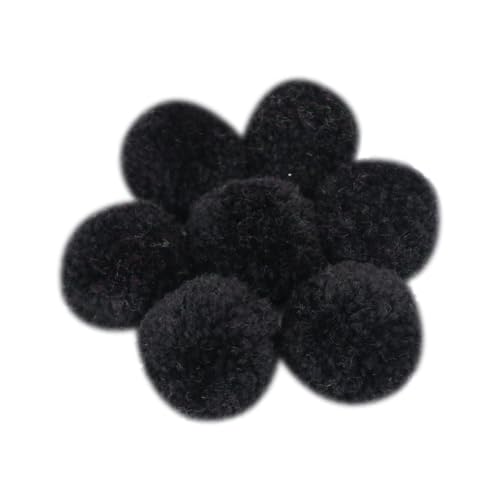 JIHUOO 20 Stück 5 cm weiche Bastel-Bommelbälle, dekorative kreative Pompons, flauschige Bommeln, Basteln, Plüschbälle, Kleidung, Dekoration, Pompon, Schwarz JIHUOO 20 Stück 5 cm weiche Bastel-Bommelbälle, dekorative kreative Pompons, flauschige Bommeln, Basteln, Plüschbälle, Kleidung, Dekoration, Pompon, Schwarz von JIHUOO