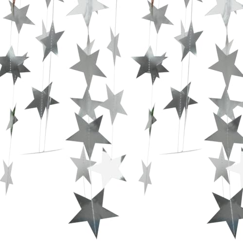 JIHUOO 3 Stück 4 m Papierstern hängende Girlande Stern Luftschlangen Banner Glitzer Stern Banner Hintergrund Metallic Geburtstag Party Girlande Niedliche Wimpelkette Banner Urlaub Wand Dekor Banner JIHUOO 3 Stück 4 m Papierstern hängende Girlande Stern Luftschlangen Banner Glitzer Stern Banner Hintergrund Metallic Geburtstag Party Girlande Niedliche Wimpelkette Banner Urlaub Wand Dekor Banner von JIHUOO