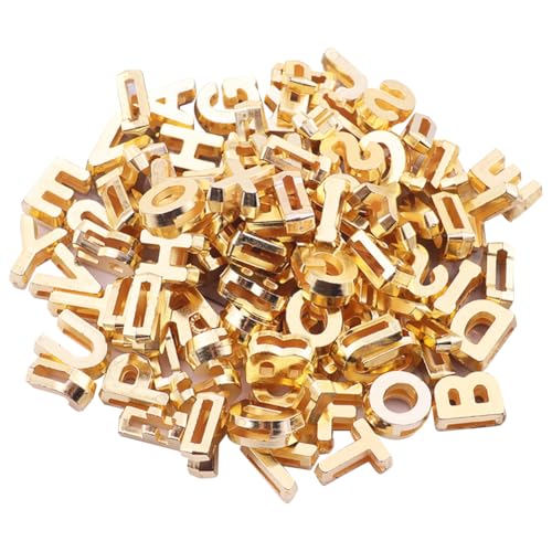 JIHUOO 300 Stück große Alphabet-förmige Perlen mit großem Loch, Buchstabenperlen, Schlüsselanhänger, Metallic-Perlen, lose Perlen, Schmuckherstellung, niedliche Halskette, dekorative Perlen JIHUOO 300 Stück große Alphabet-förmige Perlen mit großem Loch, Buchstabenperlen, Schlüsselanhänger, Metallic-Perlen, lose Perlen, Schmuckherstellung, niedliche Halskette, dekorative Perlen von JIHUOO