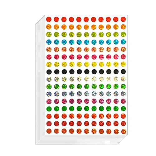 7040 Stück Runde Punktaufkleber Bunte Farbetiketten Selbstklebende Klebepunkte Aufkleber Kleine Farbkodierung Etiketten Markierungspunkte 0,6 cm von JIHUOO
