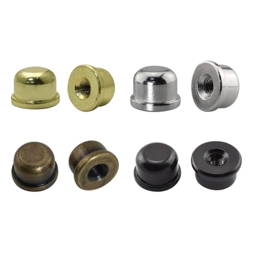 JIHUOO 8 Stück 1/4-27 Lampenschirm-Schraubkappen, dekorative Lampenaufsatz, Vintage-Lampenschirm, Ersatzendstücke, Deckenleuchte, Schraubkappe, Abdeckung, Lampen-Top-Ornamente von JIHUOO