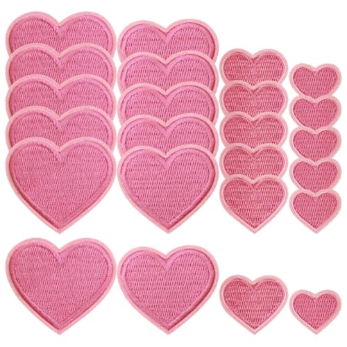JIHUOO Aufnäher zum Aufbügeln in Herzform, bestickt, zum Aufbügeln, für Valentinstag, Socken, Jeans, Applikationen, niedliche Rucksack-Flicken, Kleidung, Verzierungen, Hut, DIY-Flicken, Rosa, 48 Stück JIHUOO Aufnäher zum Aufbügeln in Herzform, bestickt, zum Aufbügeln, für Valentinstag, Socken, Jeans, Applikationen, niedliche Rucksack-Flicken, Kleidung, Verzierungen, Hut, DIY-Flicken, Rosa, 48 Stück von JIHUOO