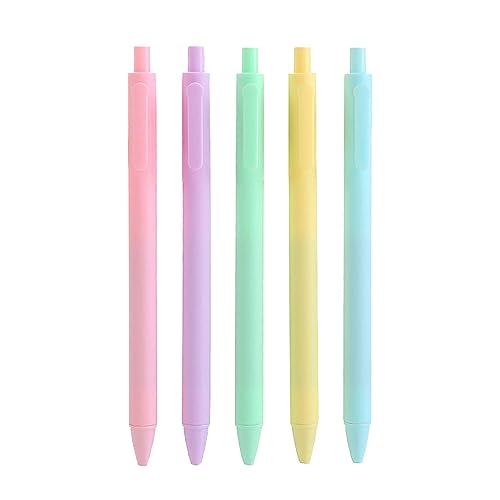 JIHUOO Bunte Kugelschreiber, glattes Schreiben, einziehbare Tagebuchstifte, schwarze Geltinte, niedliche Bürostifte, 20 Stück JIHUOO Bunte Kugelschreiber, glattes Schreiben, einziehbare Tagebuchstifte, schwarze Geltinte, niedliche Bürostifte, 20 Stück von JIHUOO