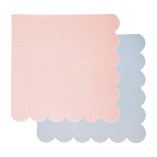 JIHUOO Cocktail-Servietten, 33 x 33 cm, gewellter Rand, pastellfarbene Getränkeservietten, Abendessen, Tischservietten, dicke Papierservietten, Hochzeit, Geburtstag, Blau und Rosa, 32 Stück JIHUOO Cocktail-Servietten, 33 x 33 cm, gewellter Rand, pastellfarbene Getränkeservietten, Abendessen, Tischservietten, dicke Papierservietten, Hochzeit, Geburtstag, Blau und Rosa, 32 Stück von JIHUOO