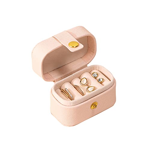 JIHUOO Kleine Schmuckkästchen Reiseschmuckkästchen Schmuckkasten Schmuckbox Schmuckschatulle Schmucketui Schmuckaufbewahrung für Ohrringe Ringe Rosa JIHUOO Kleine Schmuckkästchen Reiseschmuckkästchen Schmuckkasten Schmuckbox Schmuckschatulle Schmucketui Schmuckaufbewahrung für Ohrringe Ringe Rosa von JIHUOO