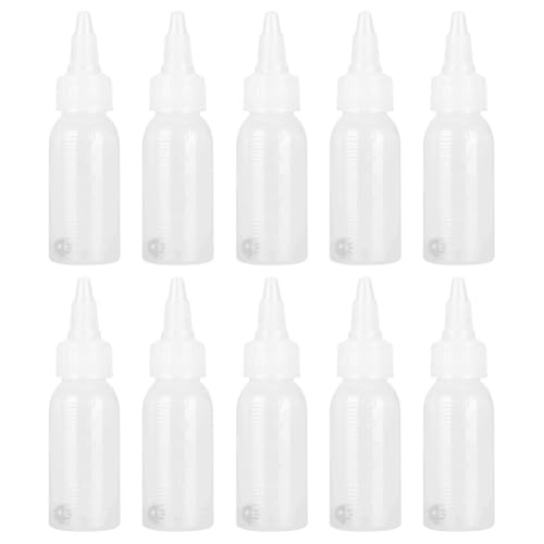 JIHUOO Leere Kunststoff-Farbflaschen, Acrylfarbe, Mischflaschen, Farbdosierflaschen, Airbrushfarbe, Aufbewahrungsflaschen, kleine Flüssigkeit, Spritzflasche mit Ball, 30 ml, 10 Stück JIHUOO Leere Kunststoff-Farbflaschen, Acrylfarbe, Mischflaschen, Farbdosierflaschen, Airbrushfarbe, Aufbewahrungsflaschen, kleine Flüssigkeit, Spritzflasche mit Ball, 30 ml, 10 Stück von JIHUOO