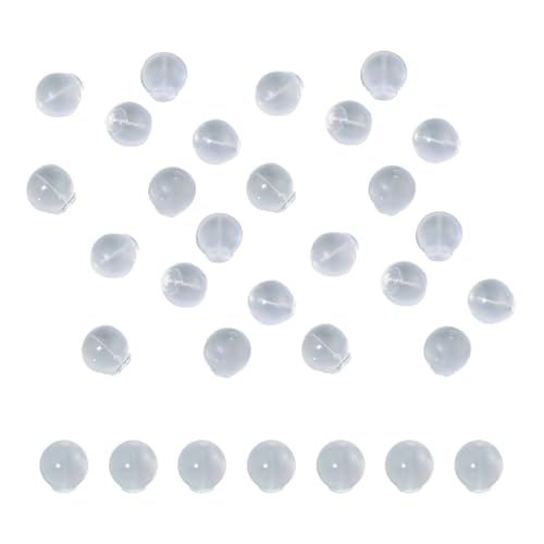 JIHUOO Ohrring-Verschlüsse, runde Kugel-Ohrring-Verschlüsse, weich, transparent, baumelnde Ohrring-Stopper, Ohrring-Sicherheitsverschlüsse für Ohrstecker, Ersatz-Verschlüsse, 100 Stück von JIHUOO
