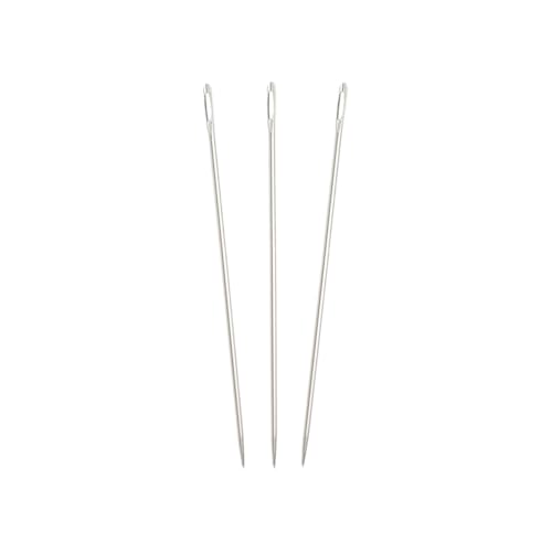 JIHUOO Professionelle Polsternadeln, großes Öhr, Handnähnadeln, lange Nähnadeln, großes Loch, Sticknadeln, Bastelprojekte, Tapisserie-Nadeln für Garn, Häkeln, 15 cm, 3 Stück JIHUOO Professionelle Polsternadeln, großes Öhr, Handnähnadeln, lange Nähnadeln, großes Loch, Sticknadeln, Bastelprojekte, Tapisserie-Nadeln für Garn, Häkeln, 15 cm, 3 Stück von JIHUOO