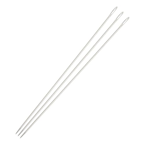 JIHUOO Professionelle Polsternadeln, großes Öhr, Handnähnadeln, lange Nähnadeln, großes Loch, Sticknadeln, Bastelprojekte, Tapisserie-Nadeln für Garn, Häkeln, 25 cm, 3 Stück JIHUOO Professionelle Polsternadeln, großes Öhr, Handnähnadeln, lange Nähnadeln, großes Loch, Sticknadeln, Bastelprojekte, Tapisserie-Nadeln für Garn, Häkeln, 25 cm, 3 Stück von JIHUOO