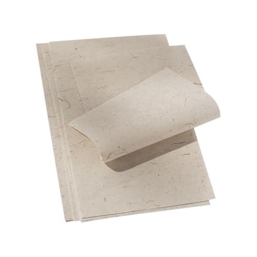 Maulbeerpapierbögen, Naturfaser, Reispapier, dekoratives Decoupage, Seidenpapier, Kartenherstellung, Kunst, Zeichenpapier zum Schreiben, Malen, Beige, 40 Blatt Maulbeerpapierbögen, Naturfaser, Reispapier, dekoratives Decoupage, Seidenpapier, Kartenherstellung, Kunst, Zeichenpapier zum Schreiben, Malen, Beige, 40 Blatt von JIHUOO