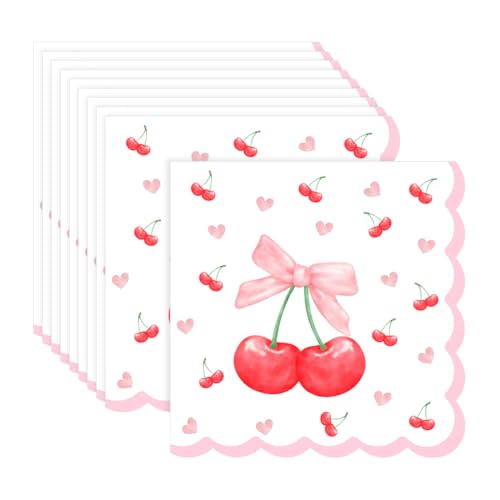 Papierservietten mit Schleife, gewellter Rand, Kirschherz, Dinner-Servietten, Pastell-Dessert-Servietten, Weiß, Rosa, Cocktail-Servietten, Babyparty, Party, Servietten, gemustert, Hochzeit Papierservietten mit Schleife, gewellter Rand, Kirschherz, Dinner-Servietten, Pastell-Dessert-Servietten, Weiß, Rosa, Cocktail-Servietten, Babyparty, Party, Servietten, gemustert, Hochzeit von JIHUOO