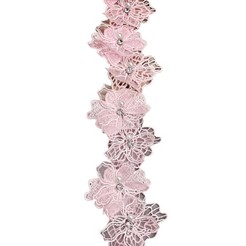 Perlen-Bordüre, Strass, Blumen-Bordüre, bestickt, Spitzenborte, Blumenapplikation, Band, Stoff, Nähbänder, elegante Kleidung, Bordüre, Box, Verpackung, Bänder rosa Perlen-Bordüre, Strass, Blumen-Bordüre, bestickt, Spitzenborte, Blumenapplikation, Band, Stoff, Nähbänder, elegante Kleidung, Bordüre, Box, Verpackung, Bänder rosa von JIHUOO