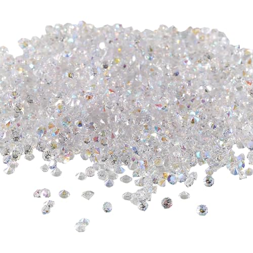 Tisch-Konfetti, Strasssteine, Tisch-Konfetti, Strasssteine, Tischdekoration, Tischdekoration, Tischdekoration, Strass, Vasenfüller, Edelstein, Brautparty, Tischdekoration, Weiß, ca. 14.000 Stück, 3 mm Tisch-Konfetti, Strasssteine, Tisch-Konfetti, Strasssteine, Tischdekoration, Tischdekoration, Tischdekoration, Strass, Vasenfüller, Edelstein, Brautparty, Tischdekoration, Weiß, ca. 14.000 Stück, 3 mm von JIHUOO
