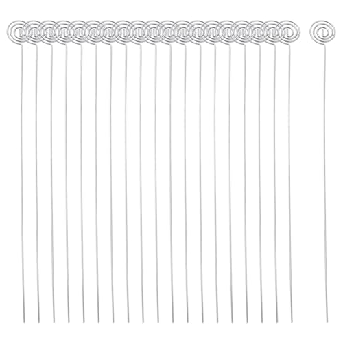 Tischkartenhalter aus Metalldraht, Blumenarrangement-Picker, Blumenkarten, Bilderhalter, Clips, Tischkartenhalter, Ständer, Büro, Memo-Halter, Silber, 30 Stück Tischkartenhalter aus Metalldraht, Blumenarrangement-Picker, Blumenkarten, Bilderhalter, Clips, Tischkartenhalter, Ständer, Büro, Memo-Halter, Silber, 30 Stück von JIHUOO