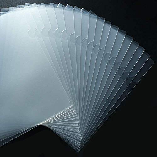 Foroffice Dokumentenmappe, transparent, 30 Stück, kopiersicher, Projekttasche, US-Brief/A4-Größe, in transparenter Farbe von JIKIOU