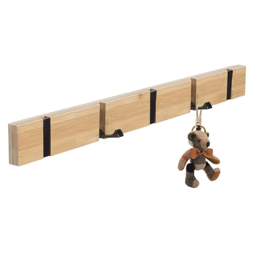 Wandmontierte Kleiderhaken, Kleiderständer Mit Klappbaren Haken, Kleiderhaken For Den Eingangsbereich Im Schlafzimmer, Haken For Aufhängen Hinter Der Tür For Jacken, Hüte, Schals Und Handtaschen(5 Hoo von JILILAL